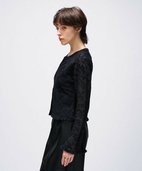 cloenc / クロエンス カーディガン・ボレロ | 【手洗い可】フェザーヤーンレースニットカーディガン | 詳細17