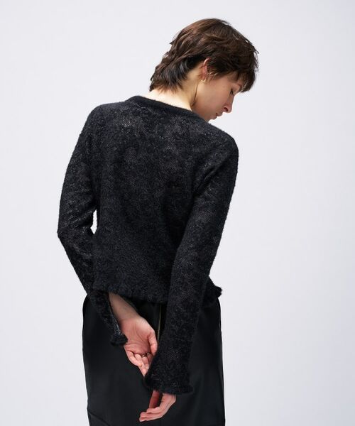 cloenc / クロエンス カーディガン・ボレロ | 【手洗い可】フェザーヤーンレースニットカーディガン | 詳細18