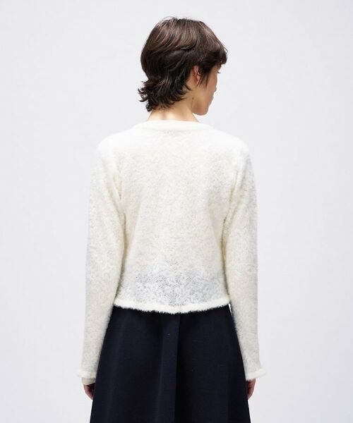 cloenc / クロエンス カーディガン・ボレロ | 【手洗い可】フェザーヤーンレースニットカーディガン | 詳細5