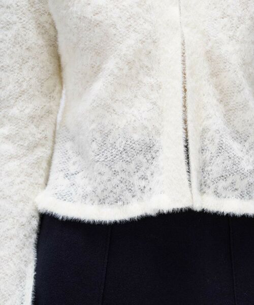 cloenc / クロエンス カーディガン・ボレロ | 【手洗い可】フェザーヤーンレースニットカーディガン | 詳細7