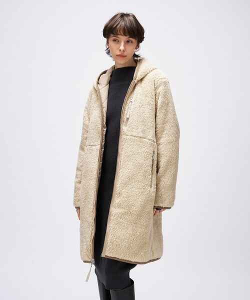 cloenc / クロエンス ダウンジャケット・ベスト | 【TAION】シティ リバーシブル パイピングフード ダウン×ボア コート | 詳細10