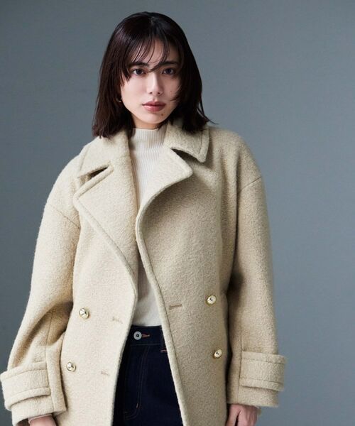 cloenc / クロエンス ピーコート | ループメルトンPコート | 詳細1