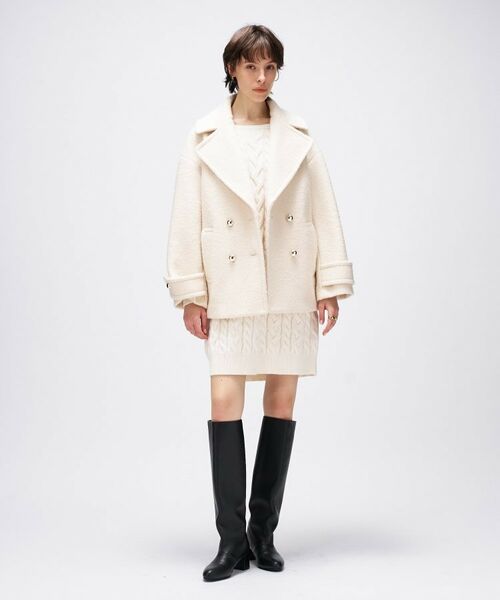 cloenc / クロエンス ピーコート | ループメルトンPコート | 詳細2