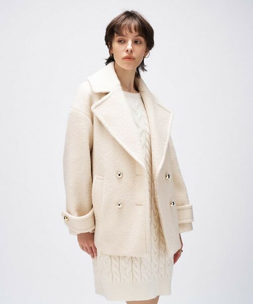 cloenc / クロエンス ピーコート | ループメルトンPコート | 詳細4