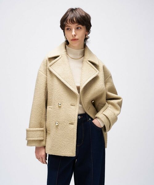 cloenc / クロエンス ピーコート | ループメルトンPコート | 詳細9