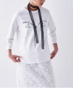 cloenc / クロエンス Tシャツ | 【Philly chocolate】キャットプリントロングTシャツ