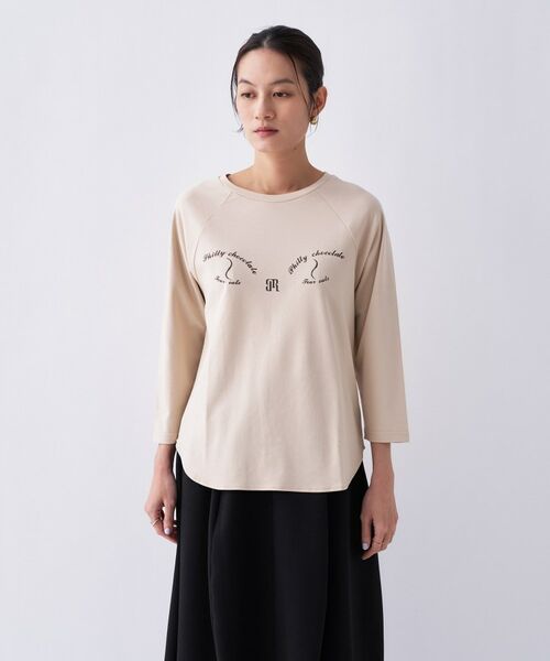 cloenc / クロエンス Tシャツ | 【Philly chocolate】キャットプリントロングTシャツ | 詳細10