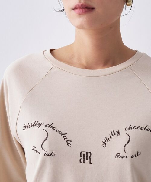 cloenc / クロエンス Tシャツ | 【Philly chocolate】キャットプリントロングTシャツ | 詳細16