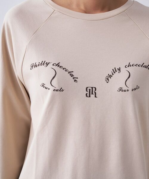 cloenc / クロエンス Tシャツ | 【Philly chocolate】キャットプリントロングTシャツ | 詳細18