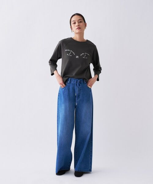 cloenc / クロエンス Tシャツ | 【Philly chocolate】キャットプリントロングTシャツ | 詳細19