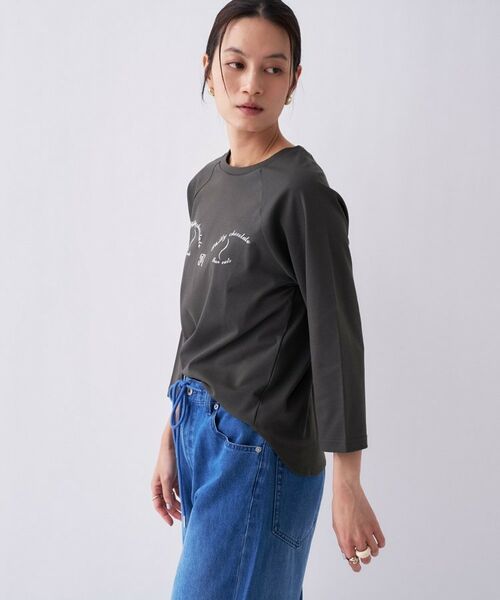 cloenc / クロエンス Tシャツ | 【Philly chocolate】キャットプリントロングTシャツ | 詳細22