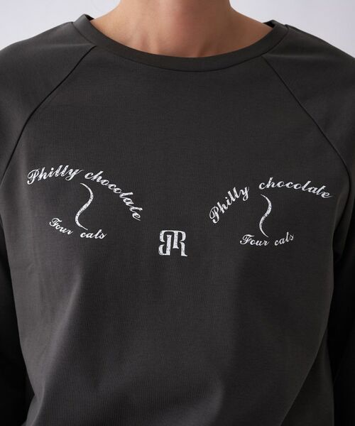 cloenc / クロエンス Tシャツ | 【Philly chocolate】キャットプリントロングTシャツ | 詳細24