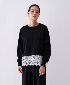cloenc / クロエンス ニット・セーター | 【手洗い可】ハイゲージレースニットプルオーバー
