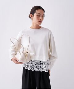 cloenc / クロエンス ニット・セーター | 【手洗い可】ハイゲージレースニットプルオーバー