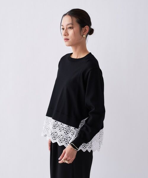 cloenc / クロエンス ニット・セーター | 【手洗い可】ハイゲージレースニットプルオーバー | 詳細15