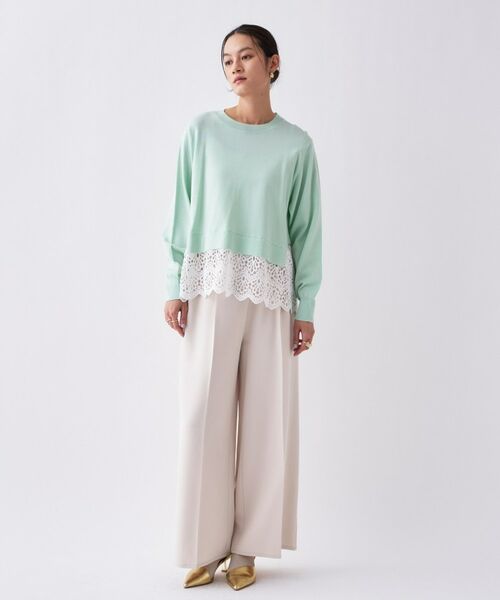 cloenc / クロエンス ニット・セーター | 【手洗い可】ハイゲージレースニットプルオーバー | 詳細18