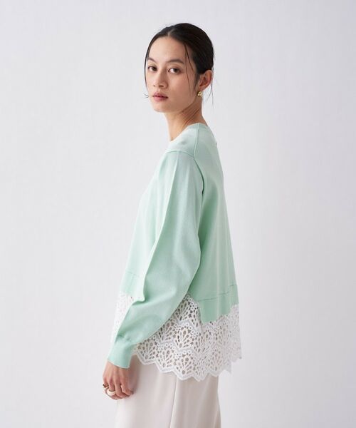 cloenc / クロエンス ニット・セーター | 【手洗い可】ハイゲージレースニットプルオーバー | 詳細23