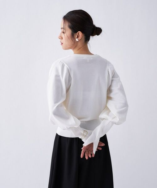 cloenc / クロエンス ニット・セーター | 【2way／手洗い可】2wayレースパフスリーブニット | 詳細10