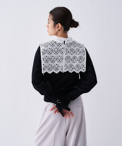 cloenc / クロエンス ニット・セーター | 【2way／手洗い可】2wayレースパフスリーブニット | 詳細16