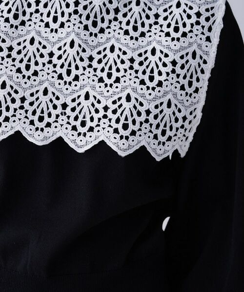 cloenc / クロエンス ニット・セーター | 【2way／手洗い可】2wayレースパフスリーブニット | 詳細17