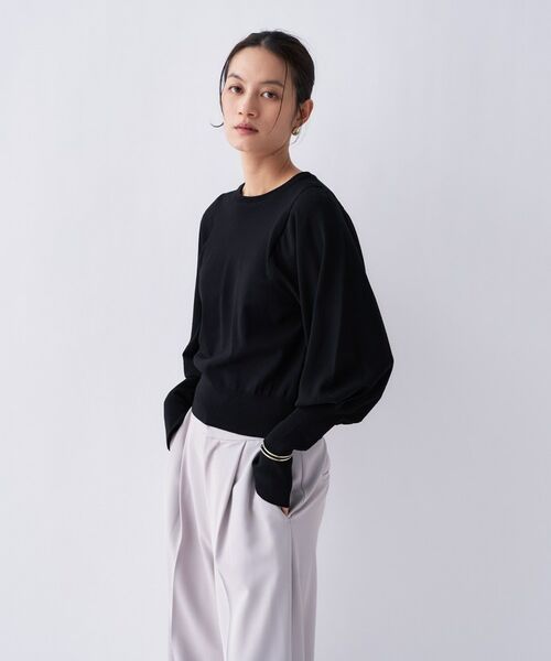 cloenc / クロエンス ニット・セーター | 【2way／手洗い可】2wayレースパフスリーブニット | 詳細19