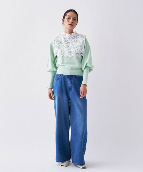 cloenc / クロエンス ニット・セーター | 【2way／手洗い可】2wayレースパフスリーブニット | 詳細22