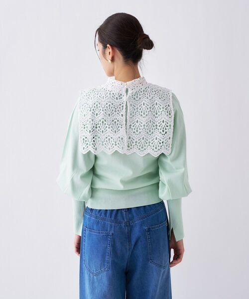 cloenc / クロエンス ニット・セーター | 【2way／手洗い可】2wayレースパフスリーブニット | 詳細25