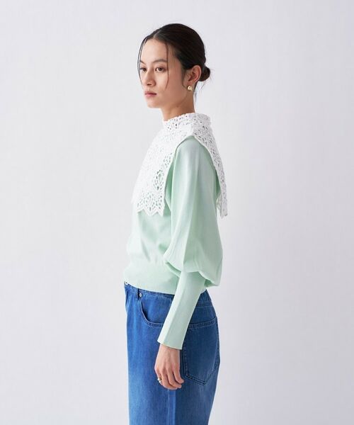 cloenc / クロエンス ニット・セーター | 【2way／手洗い可】2wayレースパフスリーブニット | 詳細26
