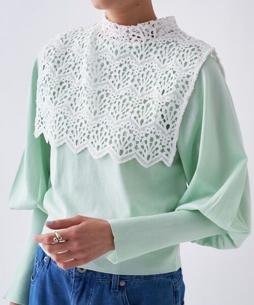 cloenc / クロエンス ニット・セーター | 【2way／手洗い可】2wayレースパフスリーブニット | 詳細27