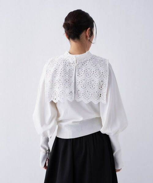 cloenc / クロエンス ニット・セーター | 【2way／手洗い可】2wayレースパフスリーブニット | 詳細5