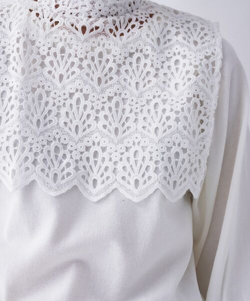 cloenc / クロエンス ニット・セーター | 【2way／手洗い可】2wayレースパフスリーブニット | 詳細7