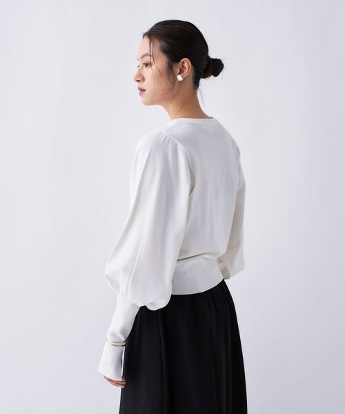 cloenc / クロエンス ニット・セーター | 【2way／手洗い可】2wayレースパフスリーブニット | 詳細9