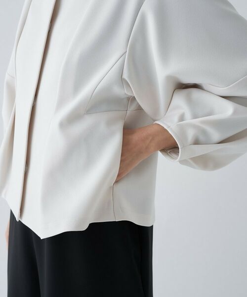 cloenc / クロエンス レザーブルゾン・ジャケット | 【セットアップ／オケージョン／手洗い可】ダンボールペプラムブルゾン | 詳細24