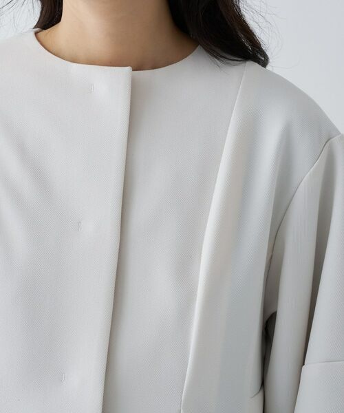 cloenc / クロエンス レザーブルゾン・ジャケット | 【セットアップ／オケージョン／手洗い可】ダンボールペプラムブルゾン | 詳細25