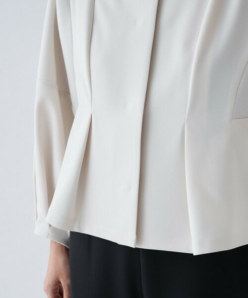 cloenc / クロエンス レザーブルゾン・ジャケット | 【セットアップ／オケージョン／手洗い可】ダンボールペプラムブルゾン | 詳細26