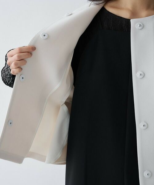 cloenc / クロエンス レザーブルゾン・ジャケット | 【セットアップ／オケージョン／手洗い可】ダンボールペプラムブルゾン | 詳細28