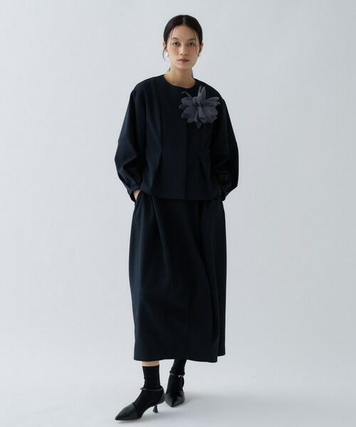 cloenc / クロエンス レザーブルゾン・ジャケット | 【セットアップ／オケージョン／手洗い可】ダンボールペプラムブルゾン | 詳細29