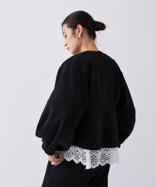 cloenc / クロエンス レザーブルゾン・ジャケット | 【セットアップ／手洗い可】ダンボールノーカラーブルゾン | 詳細5