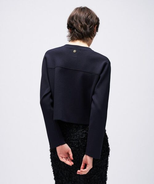 cloenc / クロエンス カーディガン・ボレロ | 【手洗い可】ゴールドボタンノーカラーニットカーディガン | 詳細15