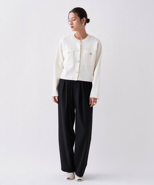 cloenc / クロエンス カーディガン・ボレロ | 【オケージョン／手洗い可】ノーカラーニットカーディガン | 詳細22
