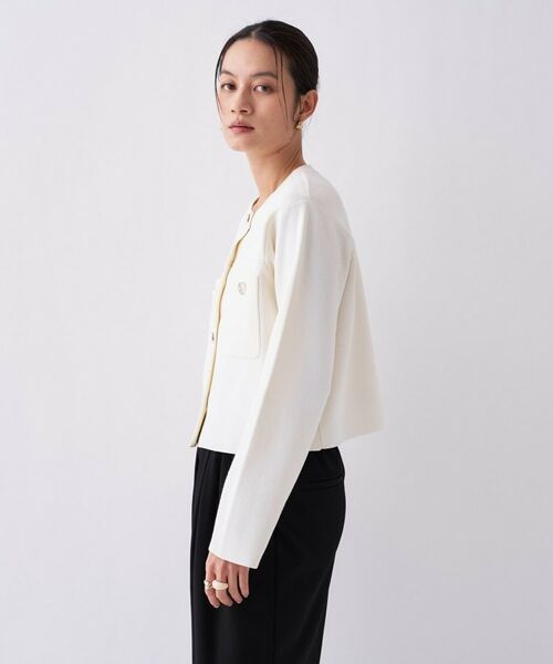 cloenc / クロエンス カーディガン・ボレロ | 【オケージョン／手洗い可】ノーカラーニットカーディガン | 詳細25