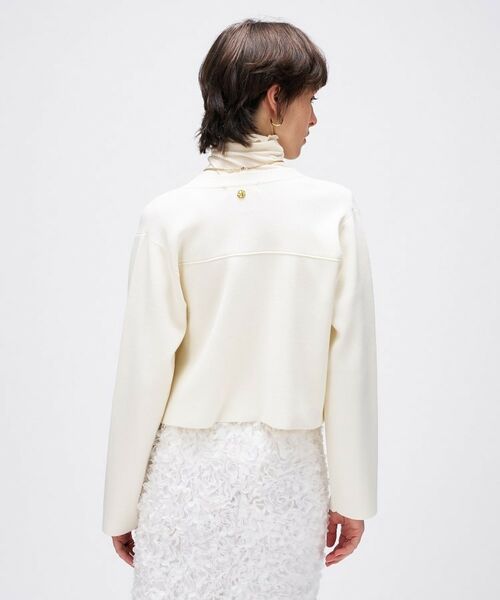 cloenc / クロエンス カーディガン・ボレロ | 【手洗い可】ゴールドボタンノーカラーニットカーディガン | 詳細4