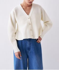 cloenc / クロエンス カーディガン・ボレロ | 【手洗い可】ペプラムニットカーディガン