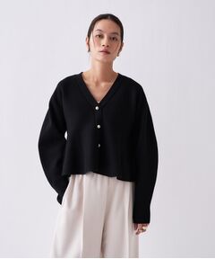 cloenc / クロエンス カーディガン・ボレロ | 【手洗い可】ペプラムニットカーディガン