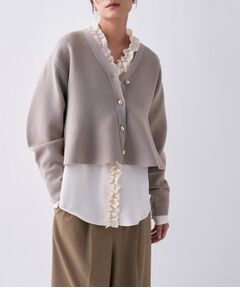 cloenc / クロエンス カーディガン・ボレロ | 【手洗い可】ペプラムニットカーディガン