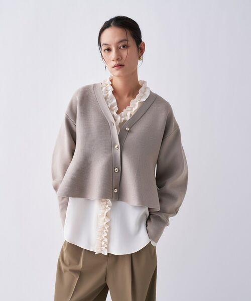 cloenc / クロエンス カーディガン・ボレロ | 【手洗い可】ペプラムニットカーディガン | 詳細13