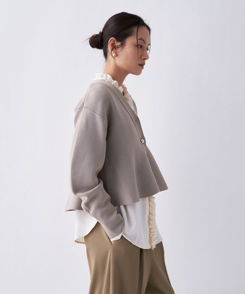 cloenc / クロエンス カーディガン・ボレロ | 【手洗い可】ペプラムニットカーディガン | 詳細14