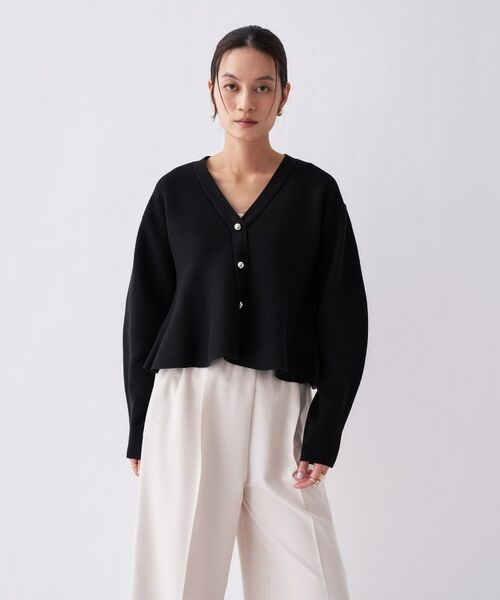 cloenc / クロエンス カーディガン・ボレロ | 【手洗い可】ペプラムニットカーディガン | 詳細19