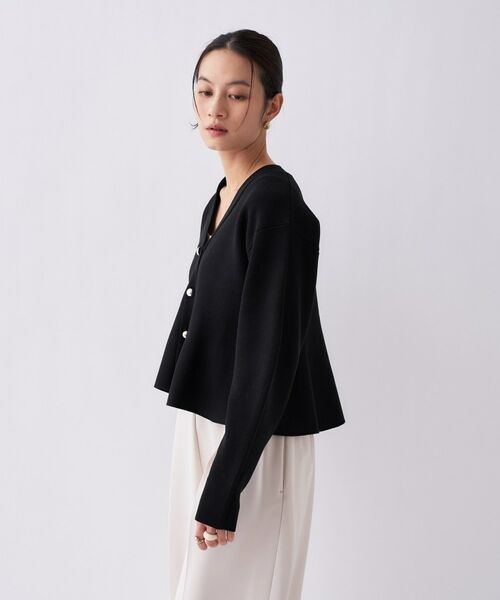 cloenc / クロエンス カーディガン・ボレロ | 【手洗い可】ペプラムニットカーディガン | 詳細20