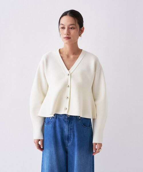 cloenc / クロエンス カーディガン・ボレロ | 【手洗い可】ペプラムニットカーディガン | 詳細4